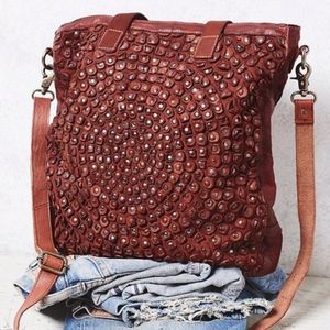 OLD TREND Burgundy Leather Tote